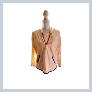 J Crew Weekend Tipped V Neck Hoodie Mariner Cloth. Size Medium. Worn once.